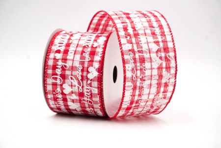 Red Valentines Day & XOXO designs Wired Ribbon_KF8510GC-7-7