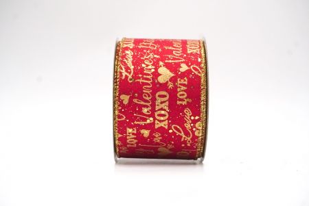 Rotes & goldenes Drahtband Valentinstag & XOXO-Designs_KF8511G-7