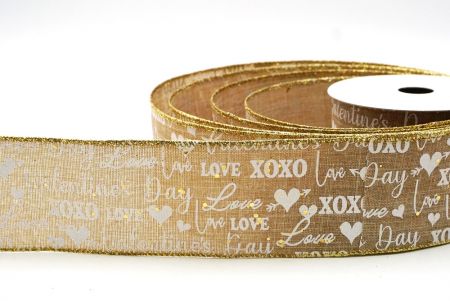 Braune Valentinstag & XOXO-Designs Drahtband_KF8516G-14