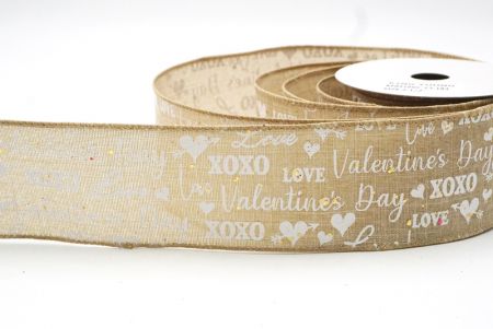 Hellbraune Valentinstag & XOXO-Designs Drahtband_KF8516GC-13-183