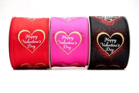 Happy Valentine's Day Wired Ribbon_KF8518.KF8519.KF8520