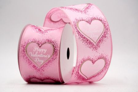 Pink_Happy Valentine's Day Wired Ribbon_KF8519GC-5-5