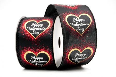 Ruban de la Saint-Valentin joyeux en noir_KF8520GC-53-53