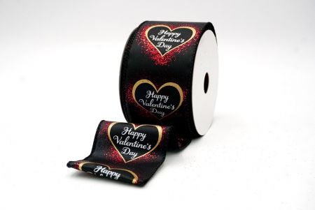 Ruban de la Saint-Valentin joyeux en noir_KF8520GC-53-53