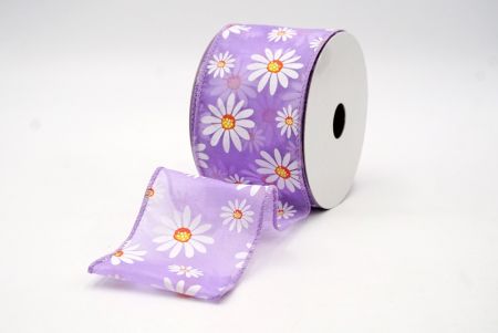 Violet_Ruban de fleur de marguerite blanche en mousseline de soie_KF8525GC-11-11