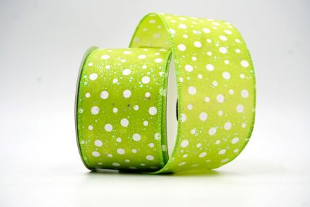 Appelgroen Polka Dots Ontwerp Draadlint_KF8533GC-15-190