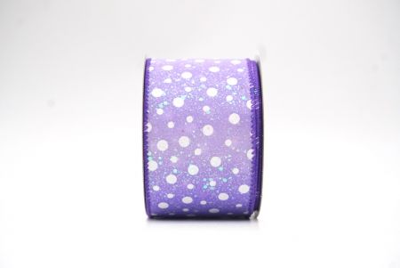 Violet Polka Dots Consilium Funis Ribbons_KF8533GC-34-34