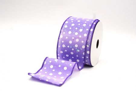 Nastro di Rame con Design a Pois Viola_KF8533GC-34-34