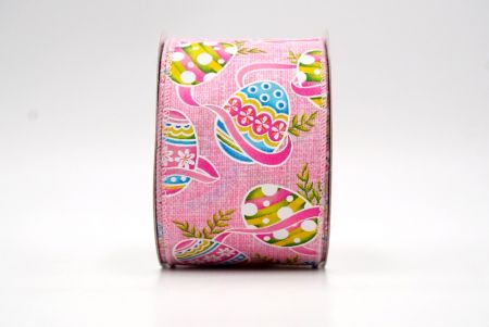 Pink_Festive Easter Egg Wired Ribbon_KF8537GC-5-5