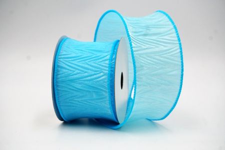 Blue Spring Solid Multi-Color Wired Ribbon_KF8539GC-12-213