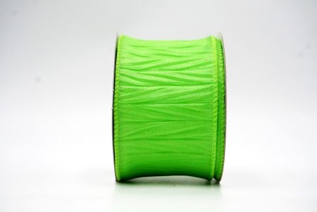 Apple Green Spring Solid Multi-Color Wired Ribbon_KF8539GC-15-190