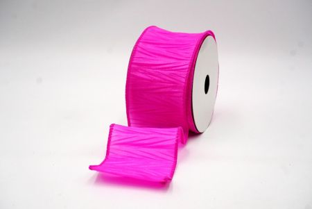 Hot Pink Spring Solid Multi-Color Wired Ribbon_KF8539GC-40-40