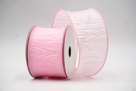 Light Pink Spring Solid Multi-Color Wired Ribbon_KF8539GC-5-5