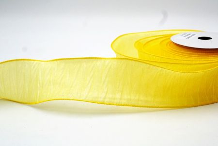 Yellow Spring Solid Multi-Color Wired Ribbon_KF8539GC-6-6