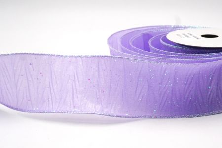 Ruban en fil câblé solide multicolore à paillettes violettes_SF8540GN-11