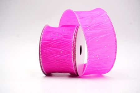 Knallpink Glitzer Frühlings solides Mehrfarben-Drahtband_KF8540GN-40