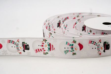 White_Festive Snowman Wired Ribbon_KF8550GC-1-1