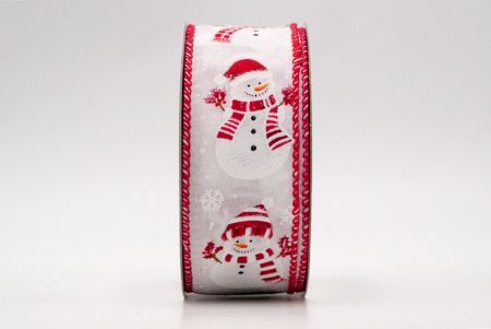 White/Red_Festive Snowman Wired Ribbon_KF8550GC-1R-7