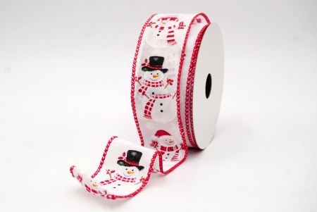 White/Red_Festive Snowman Wired Ribbon_KF8550GC-1R-7