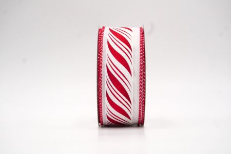 White Swirl Candy Canes Wired Ribbon_KF8551GC-1-7