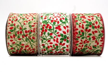 Christmas Berry Wired Ribbon