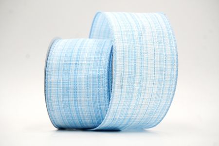 Light Blue Christmas Solid Color Burlap Wired Ribbon_KF8588GC-12-216