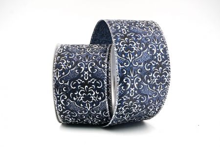 Cinta de alambre floral vintage azul real_KF8601G-4