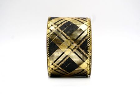 Niger/Aurum_Nativitatis Diamantum Plaid Filum Ribbons_KF8604G-53