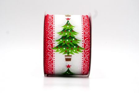 Nastro di Rame per Albero di Natale e Neve Bianco/Rosso_KF8621GC-1-7