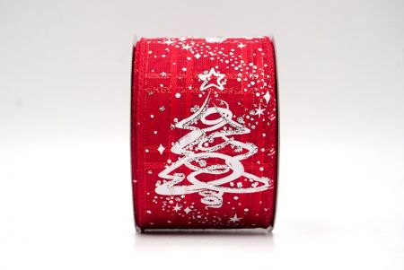 Rood_Glitter Kerstboom Draadlint_KF8655GC-7-7