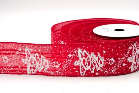 Red_Glitter Christmas Tree Wired Ribbon_KF8655GC-7-7