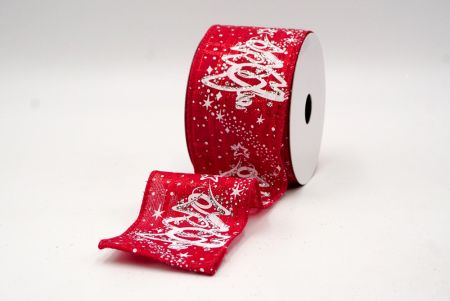 Nastro wired al glitter albero di Natale Rosso_KF8655GC-7-7