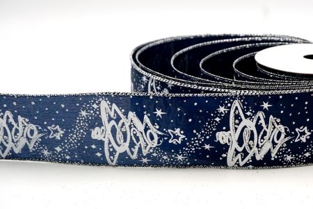 Navy Blue_Glitter Arboris Natalis Filum Ribbons_KF8656G-4