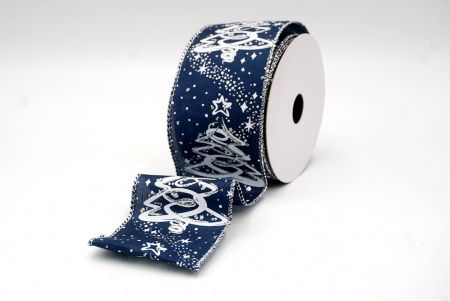 Navy Blue_Glitter Arboris Natalis Filum Ribbons_KF8656G-4