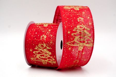 Rood_Glitter Kerstboom Draadlint_KF8661GC-7-7