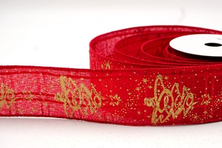 Red_Glitter Christmas Tree Wired Ribbon_KF8661GC-7-7