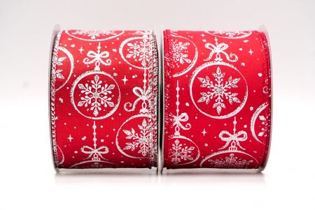 Snowflakes Ornament Wired Ribbon_KF8670.KF8671.KF8672.KF8673.KF8674