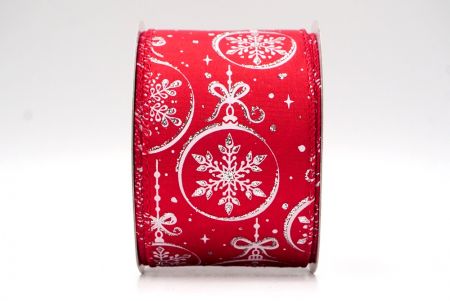 Rood_Sneeuwvlokken Ornament Draadlint_KF8671GC-7-7