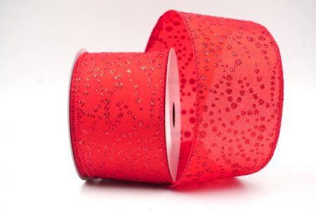 Rood Kerst Glitter Polka Dots Draadlint_KF8679GC-7-7