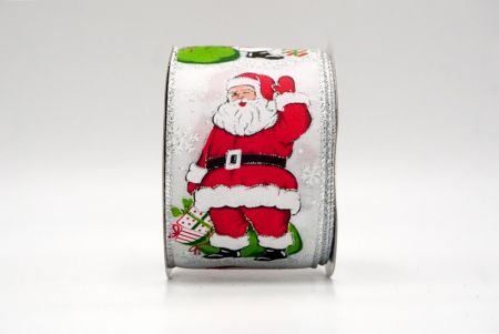 Weiß_Frohe Santa mit Geschenken Drahtband_KF8706G-1