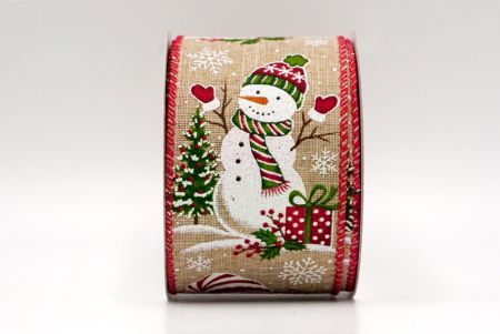 Fita de Natal Boneco de Neve Natural & Presentes_KF8715GC-14-7