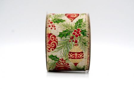 Luonnollinen_Juhlapine ja Pallo Holly Langallinen Nauha_KF8737GC-14-183