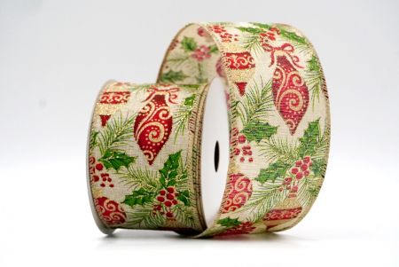 Luonnollinen_Juhlapine ja Pallo Holly Langallinen Nauha_KF8737GC-14-183