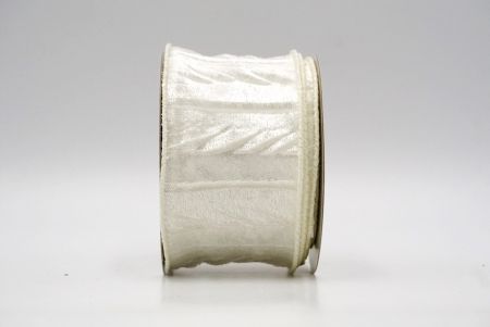 Cream_Holiday Crinkled Wired Ribbon_KF8740GC-2-2