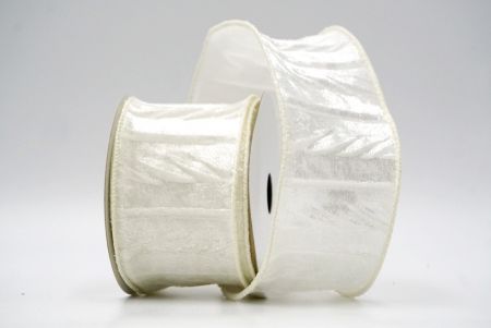 Cream_Holiday Crinkled Wired Ribbon_KF8740GC-2-2