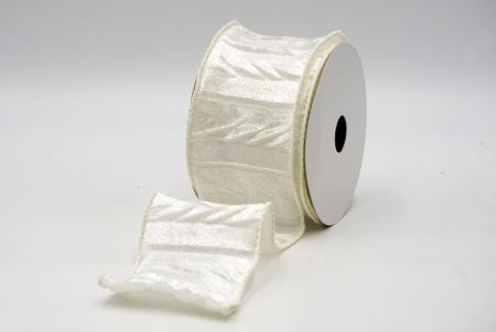 Cream_Holiday Crinkled Wired Ribbon_KF8740GC-2-2