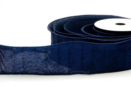 Nastro arricciato blu navy per le festività_KF8740GC-4-4