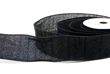 Schwarz_Holiday Crinkled Drahtband_KF8740GC-53-53