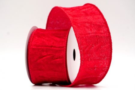 Red_Holiday Crinkled Wired Ribbon_KF8740GC-7-7