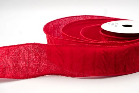 Red_Holiday Crinkled Wired Ribbon_KF8740GC-7-7